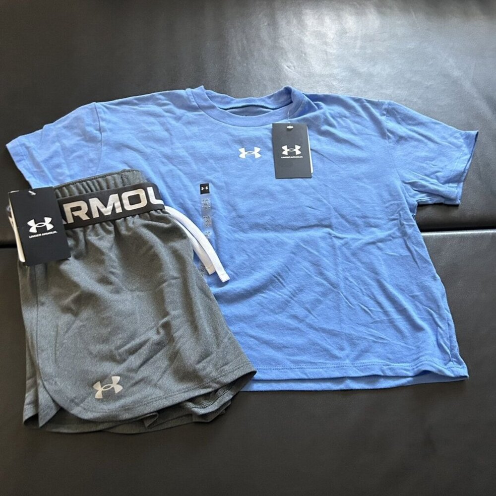 NWT Under Armour Athletic Set Girls Youth Size Large